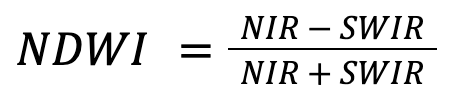 NDWI formula